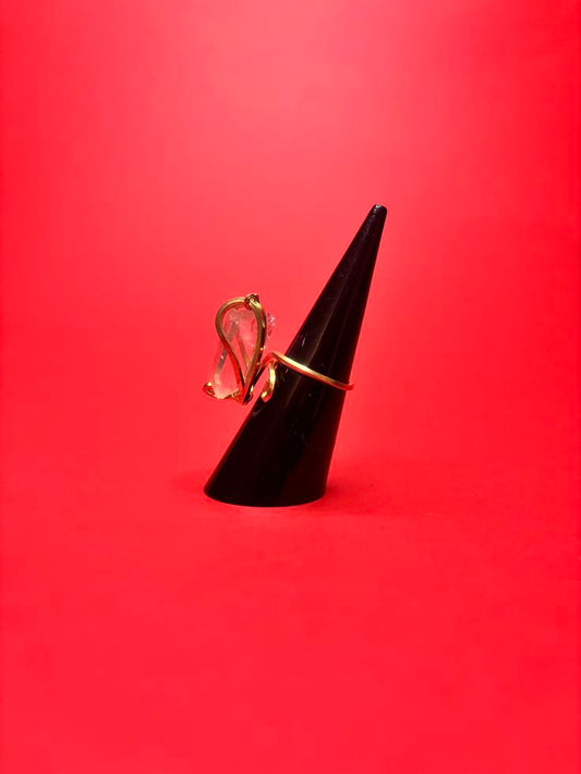 Quartz Crystal Aura Ring
