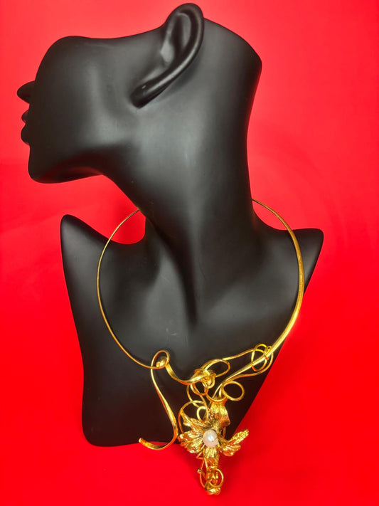 Golden Blossom Choker
