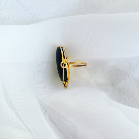 Obsidian Flow Ring
