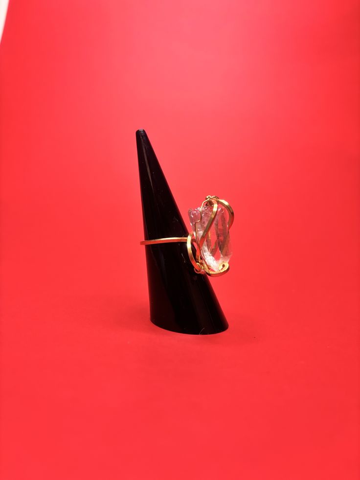 Quartz Crystal Aura Ring