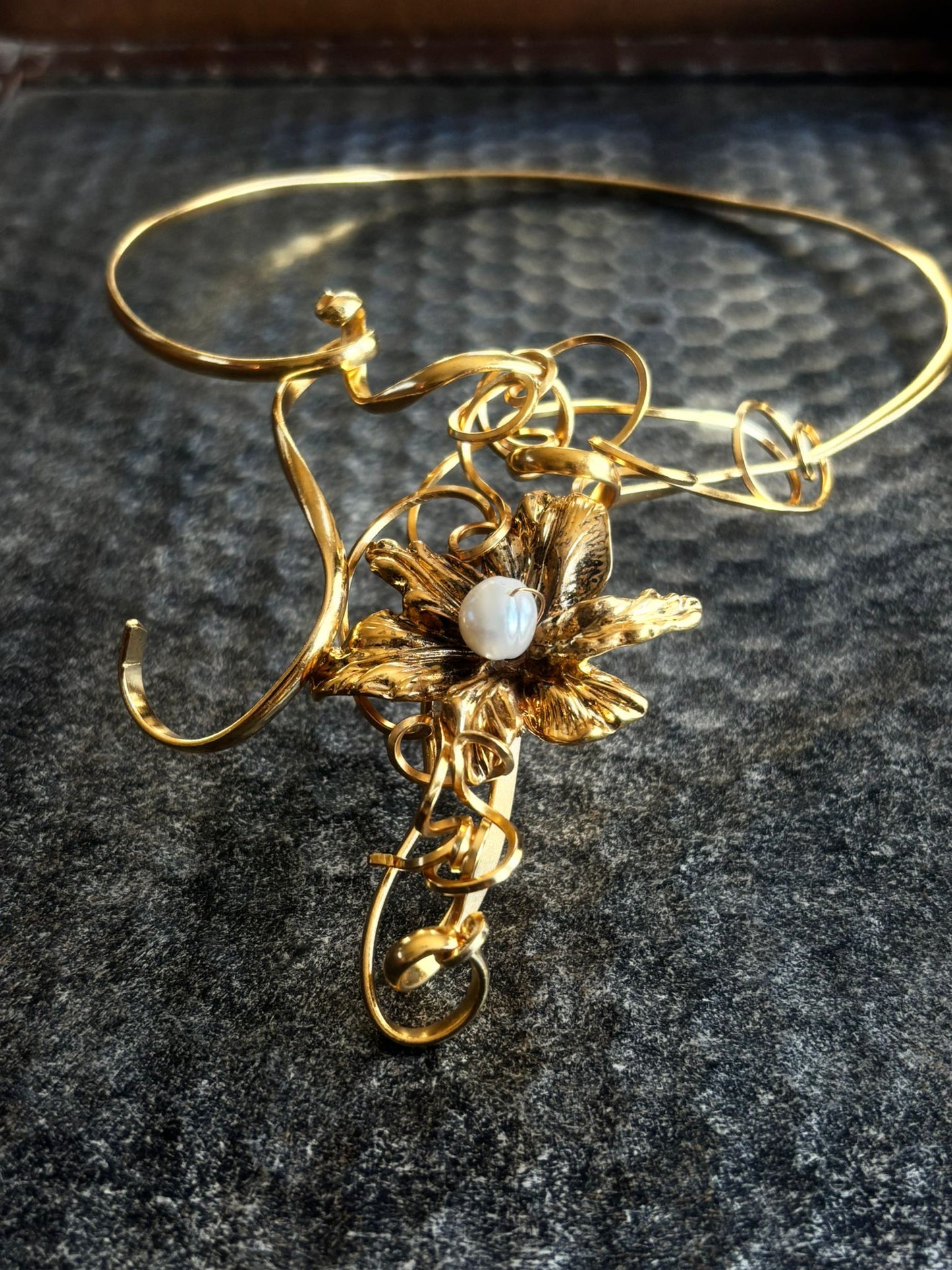 Golden Blossom Choker
