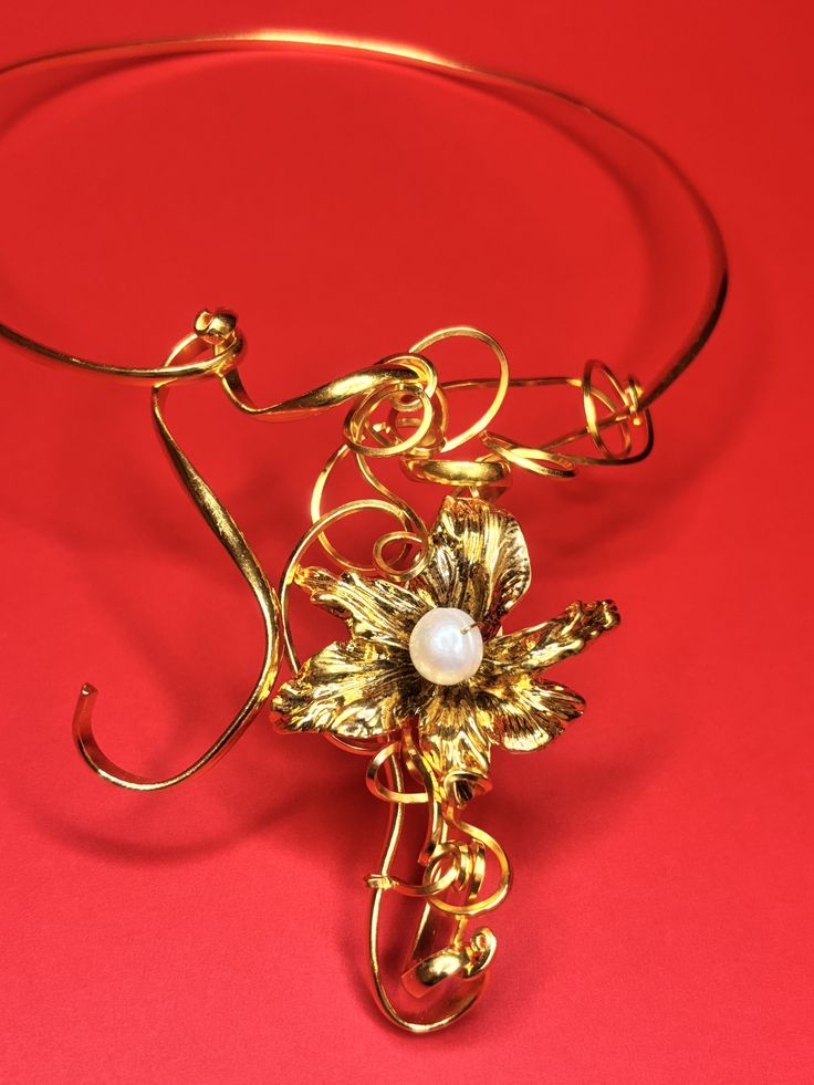Golden Blossom Choker